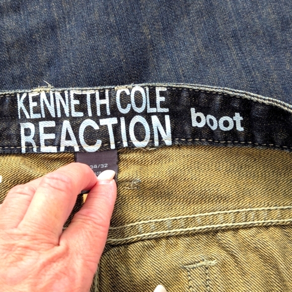 Kenneth Cole Reaction Men's Bootcut Jeans (34 X 32) - Picture 14 of 16